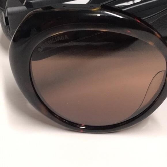 New Authentic Balenciaga Tortoise Shell Sunglasses BB0024SA 001 - Picture 3 of 14